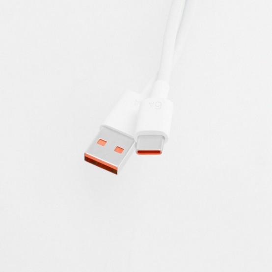 Cablu Huawei Data Cable  - USB to Type-C, Super Fast Charging 6A, 66W, 1m - White (Bulk Packing) LX04072043