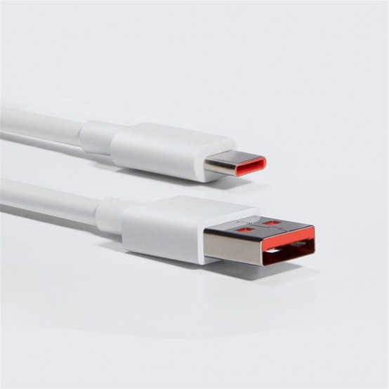 Cablu Huawei Data Cable  - USB to Type-C, Super Fast Charging 6A, 66W, 1m - White (Bulk Packing) LX04072043