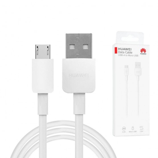 Cablu Huawei Original Data Cable  - USB to Micro-USB, 2A, 1m - White (Blister Packing) CP70