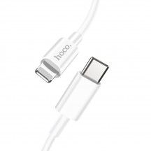 Cablu Hoco Data Cable Swift PD  - USB Type-C to Lightning, 18W, 3A, 1.0m - White X36