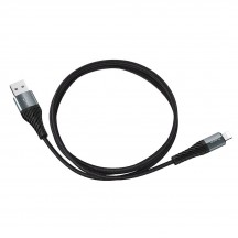 Cablu Hoco Data Cable Cool Charging  - USB-A to Lightning, 12W, 2.4A, 1.0m - Black X38