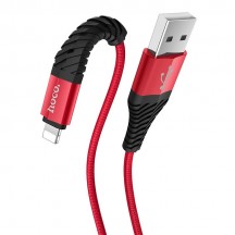 Cablu Hoco Data Cable Cool Charging  - USB-A to Lightning, 12W, 2.4A, 1.0m - Black X38