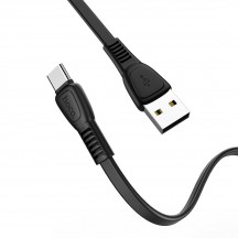 Cablu Hoco Data Cable Noah  - USB-A to USB Type-C, 2.4A, 1.0m - Black X40