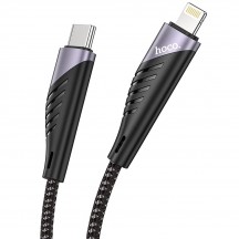 Cablu Hoco Data Cable Freeway  - USB Type-C to Lightning, PD 20W, 3A, 1.2m - Black U95