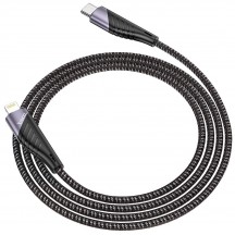 Cablu Hoco Data Cable Freeway  - USB Type-C to Lightning, PD 20W, 3A, 1.2m - Black U95