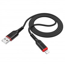 Cablu Hoco Data Cable Victory  - USB-A to Lightning, 12W, 2.4A, 1.0m - Black X59