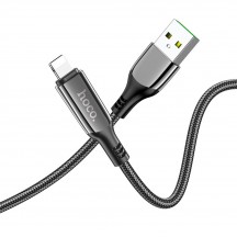 Cablu Hoco Data Cable Extreme  - USB to Lightning, Charging Power Display, 2.4A, 1.2m - Black S51