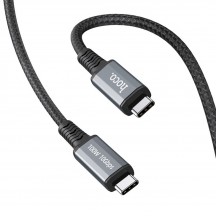 Cablu Hoco Data Cable  - USB Type-C to USB Type-C, 100W, 3A, 4K 60Hz, 1.8m - Black US01