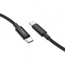 Cablu Hoco Data Cable True Color  - USB Type-C to USB Type-C, 3A, 1.0m - Black X68