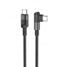 Cablu Hoco Data Cable  - USB Type-C to USB Type-C, PD 100W, 5A, 1.2m - Black U108