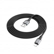 Cablu Hoco Data Cable Honest  - USB to Lightning, 2.4A, 3m - Black X92