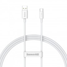 Cablu Baseus Data Cable Superior Series  - USB to Type-C, 65W, 1m - White CAYS000902