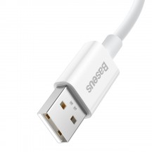 Cablu Baseus Data Cable Superior Series  - USB to Type-C, 65W, 1m - White CAYS000902