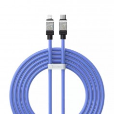 Cablu Baseus Data Cable CoolPlay Series  - USB-C to Lightning Fast Charging, 20W, 2m - Blue CAKW000103