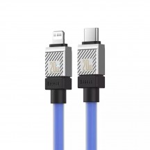 Cablu Baseus Data Cable CoolPlay Series  - USB-C to Lightning Fast Charging, 20W, 2m - Blue CAKW000103