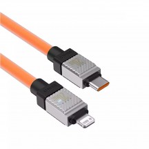 Cablu Baseus Data Cable CoolPlay Series  - USB-C to Lightning Fast Charging, 20W, 2m - Orange CAKW000107