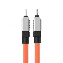 Cablu Baseus Data Cable CoolPlay Series  - USB-C to Lightning Fast Charging, 20W, 2m - Orange CAKW000107