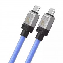 Cablu Baseus Data Cable CoolPlay Series  - Type-C to Type-C Super Fast Charging PD100W, 2m - Blue CAKW000303