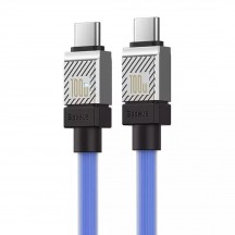 Cablu Baseus Data Cable CoolPlay Series  - Type-C to Type-C Super Fast Charging PD100W, 2m - Blue CAKW000303