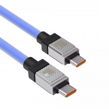 Cablu Baseus Data Cable CoolPlay Series  - Type-C to Type-C Super Fast Charging PD100W, 2m - Blue CAKW000303