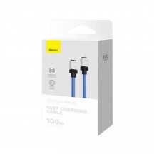 Cablu Baseus Data Cable CoolPlay Series  - Type-C to Type-C Super Fast Charging PD100W, 2m - Blue CAKW000303