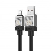 Cablu Baseus Data Cable CoolPlay Series  - USB to Lightning Fast Charging, 2.4A, 2m - Black CAKW000501