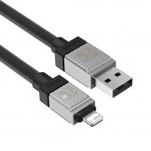 Cablu Baseus Data Cable CoolPlay Series  - USB to Lightning Fast Charging, 2.4A, 2m - Black CAKW000501