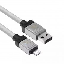 Cablu Baseus Data Cable CoolPlay Series  - USB to Lightning Fast Charging, 2.4A, 2m - White CAKW000502