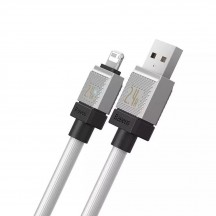 Cablu Baseus Data Cable CoolPlay Series  - USB to Lightning Fast Charging, 2.4A, 2m - White CAKW000502