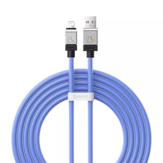 Cablu Baseus Data Cable CoolPlay Series  - USB to Lightning Fast Charging, 2.4A, 2m - Blue CAKW000503