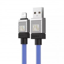 Cablu Baseus Data Cable CoolPlay Series  - USB to Lightning Fast Charging, 2.4A, 2m - Blue CAKW000503