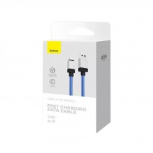 Cablu Baseus Data Cable CoolPlay Series  - USB to Lightning Fast Charging, 2.4A, 2m - Blue CAKW000503