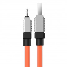 Cablu Baseus Data Cable CoolPlay Series  - USB to Lightning Fast Charging, 2.4A, 2m - Orange CAKW000507