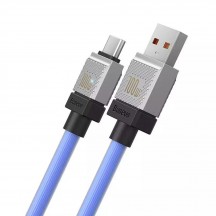 Cablu Baseus Data Cable CoolPlay Series  - USB to Type-C Super Fast Charging PD100W, 2m - Blue CAKW000703