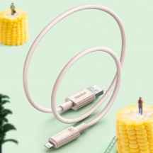 Cablu Baseus Data Cable Habitat Series  - USB to Lightning, 480Mbps, 2.4A, 1m - Natural Green P10360200631-00