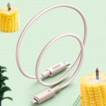 Cablu Baseus Data Cable Habitat Series  - Type-C to Lightning, Fast Charging, 20W, 480Mbps, 1m - Natural Green P10360201631-00