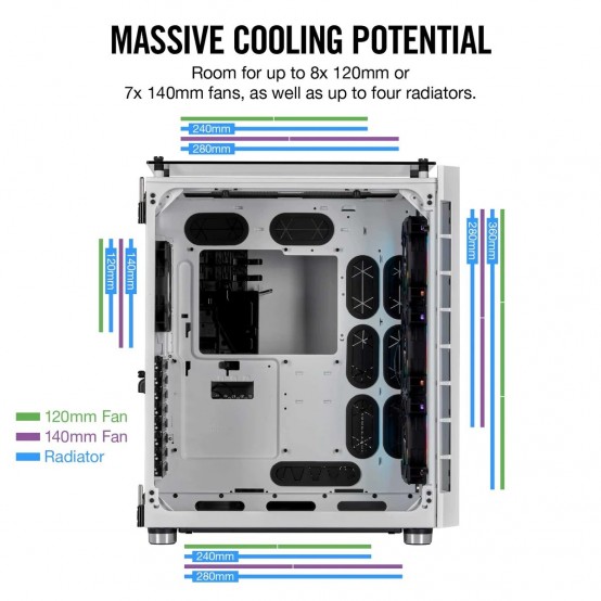 Carcasa Corsair Crystal Series 680X RGB CC-9011169-WW