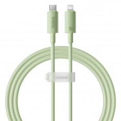 Cablu Baseus Data Cable Habitat Series  - Type-C to Lightning, Fast Charging, 20W, 480Mbps, 2m - Natural Green P10360201631-01