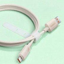 Cablu Baseus Data Cable Habitat Series  - USB to Type-C, Fast Charging, 100W, 480Mbps, 1m - Natural Green P10360203631-00