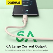 Cablu Baseus Data Cable Habitat Series  - USB to Type-C, Fast Charging, 100W, 480Mbps, 1m - Natural Green P10360203631-00