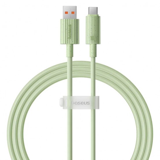 Cablu Baseus Data Cable Habitat Series  - USB to Type-C, Fast Charging, 100W, 480Mbps, 2m - Natural Green P10360203631-01