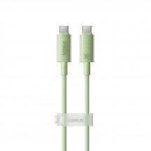 Cablu Baseus Data Cable Habitat Series  - Type-C to USB-C, Super Fast Charge, 100W, 480Mbps, 1m - Natural Green P10360202631-00