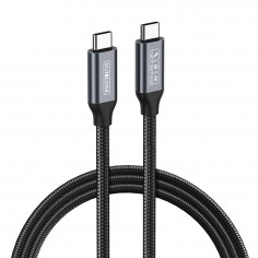 Cablu  Data Cable  - USB-C to USB-C, 100W, 1m - Grey A9