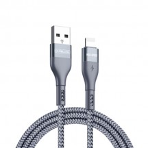 Cablu Duzzona Data Cable  - USB to Lightning Fast Charging 2.4A, 12W, 480Mbps, 1m - Grey A7