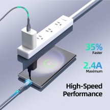 Cablu  Data Cable  - USB to Type-C Fast Charging 2.4A, 12W, 480Mbps, 1m - Grey A8