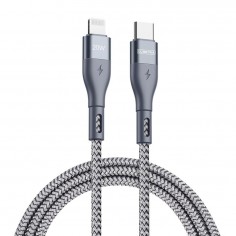 Cablu  Data Cable  - USB-C to Lightning, PD 20W, 480Mbps, 1m - Grey A1