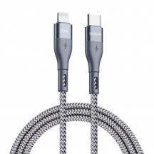 Cablu Duzzona Data Cable  - USB-C to Lightning, PD 20W, 480Mbps, 1m - Grey A1