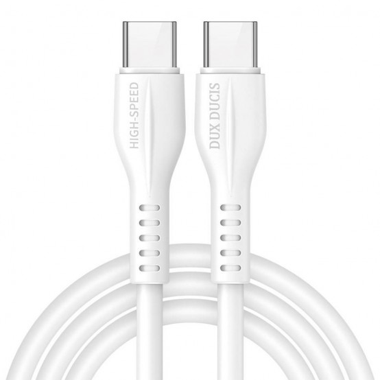 Cablu  Data Cable K-V - Type-C to Type-C, 60W, 3A, PD, Fast Charge, 1m - White