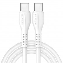 Cablu Dux Ducis Data Cable K-V - Type-C to Type-C, 60W, 3A, PD, Fast Charge, 1m - White