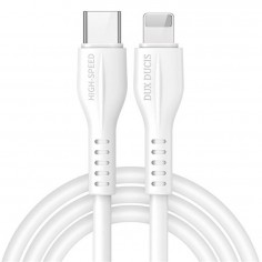 Cablu  Data Cable K-V - Type-C to Lightning, 20W, 2.2A, PD, Fast Charge, 1m - White